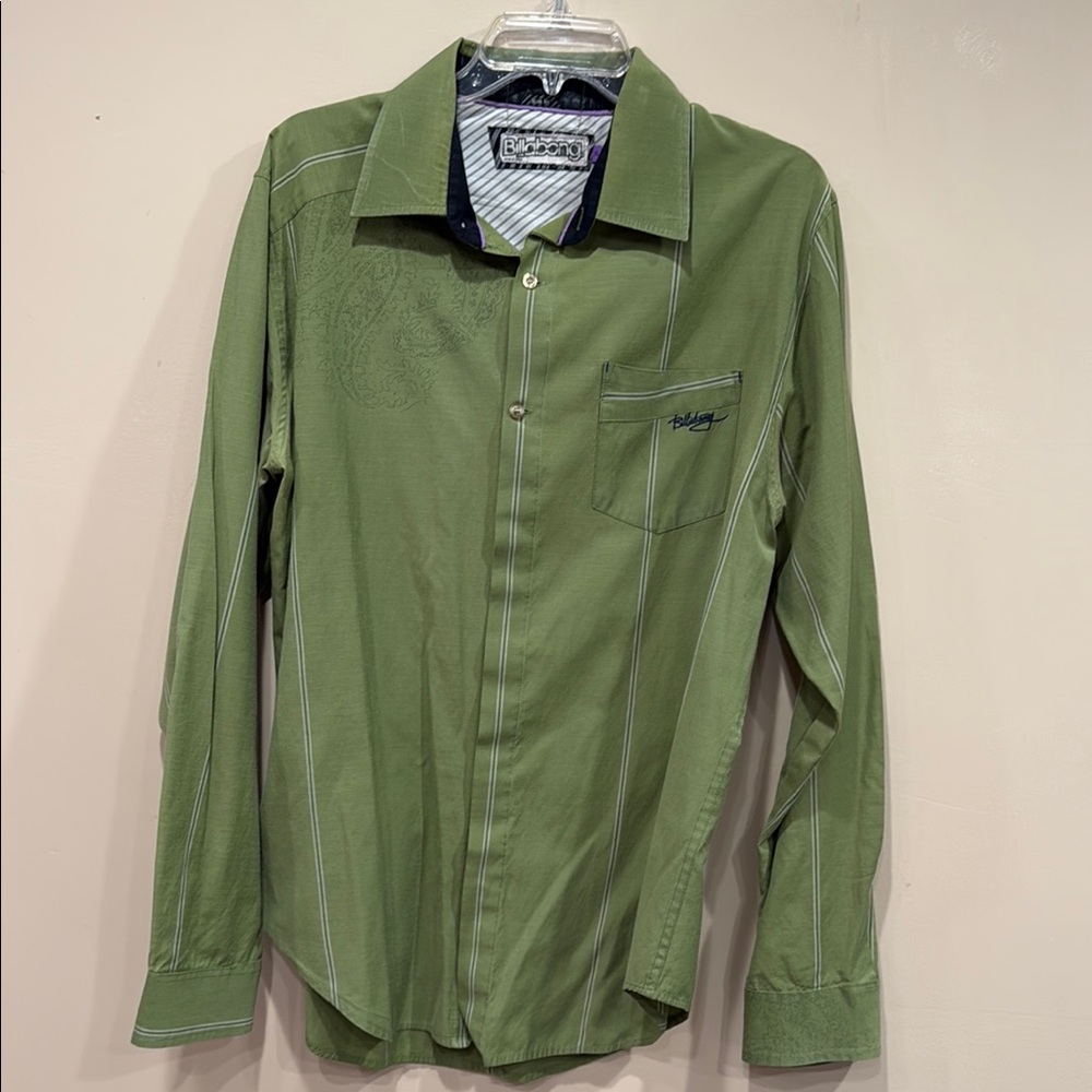 Billabong Green Long Sleeve Shirt
